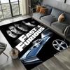 Tappeto Tappeto Artistico Film 3D F-Fast and The F-Furious per Decorazione Stanza Casa Cucina Camera da Letto Divano Regalo Tappeto per Area Bambini Tappetino Antiscivolo