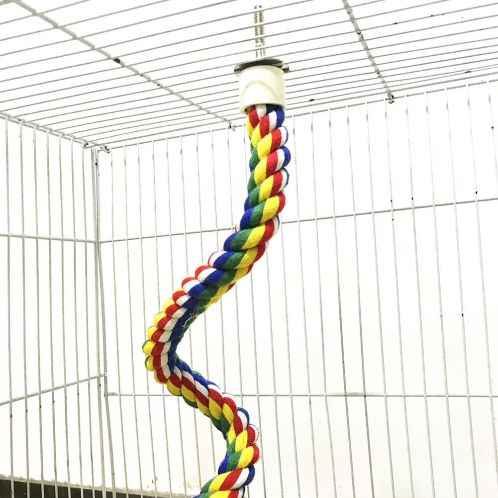 Parrot Perches for Large Birds Hammock Accessories Budgie Cage Accessories Rope Perches for Bird Cages Comfy Toy Parrot Standing Station Climbing Rope
