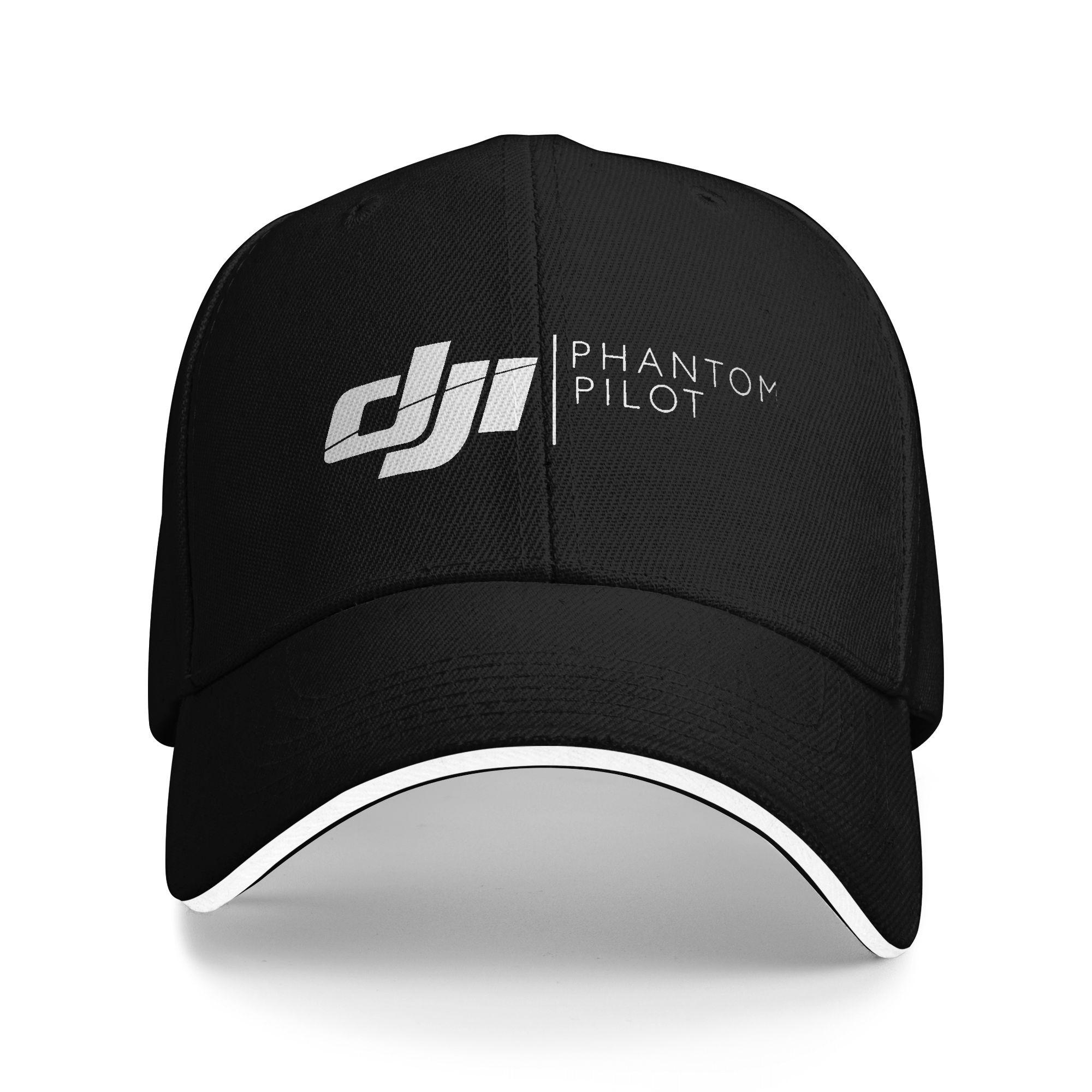 Ddjis Drone Pilot Logo Sun Baseball Cap Summer Unisex Men  Design Trucker Hat Sunscreen Streetwear Kpop Rock Snapback Cap One Size