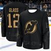 2026 New Jersey Herren Eishockey Trainingsanzug - Schwarz-Gold Sonderedition 3D-gedrucktes Sport-Schnelltrocknungs-Oberteil Familie