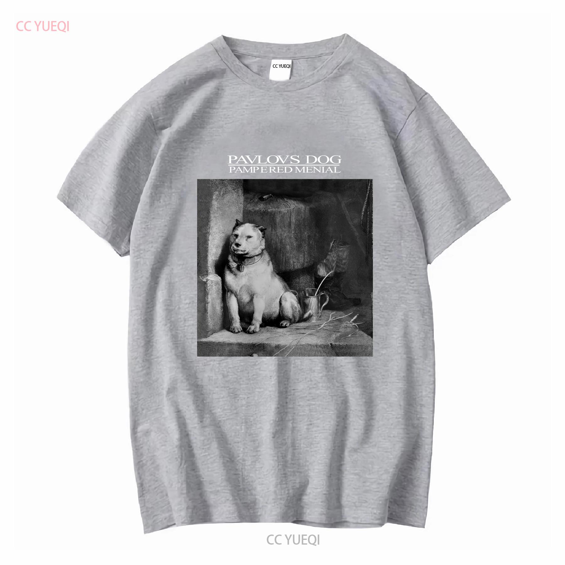 

Vtg PAVLOV S DOG PAMPERED MENIAL Cotton Black Classic T Shirt HH358 long sleeves vintage Washed homme Unisex Stretched M
