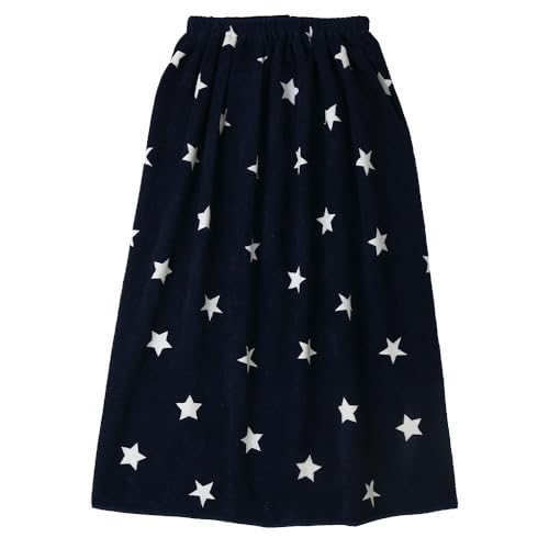 SANTOWA 80cm Lap Towel, 100% Cotton, with Name Tag, Pool Towel, Bath Towel, Navy, 80x120cm