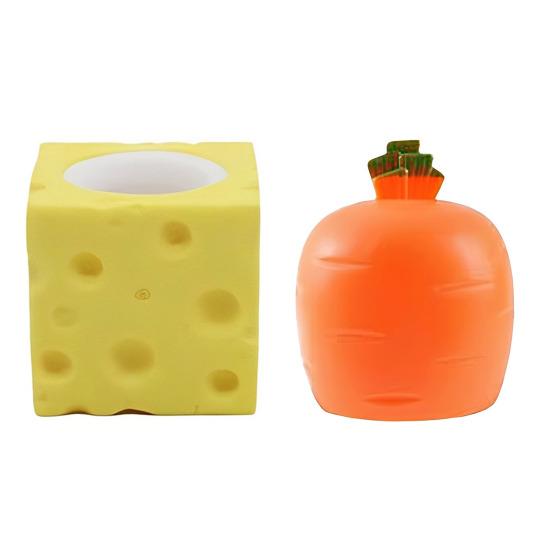 1/3/6/12 Stück Pop-Up Hase Karotte Quetschspielzeug Angstlinderung Poppender Hase Käse Fidget Spielzeug Langsam aufsteigend Entspannung Stressball Osterkorb Füllmaterial