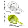 Multifunctional Double-Layer Drainage Basket with handle Vegetable Washing Handheld Basin Fruit Washing Basket Mini Blueberry