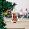 3D Wooden Christmas Tree Ornaments: Bells & Stars Scene Decoration