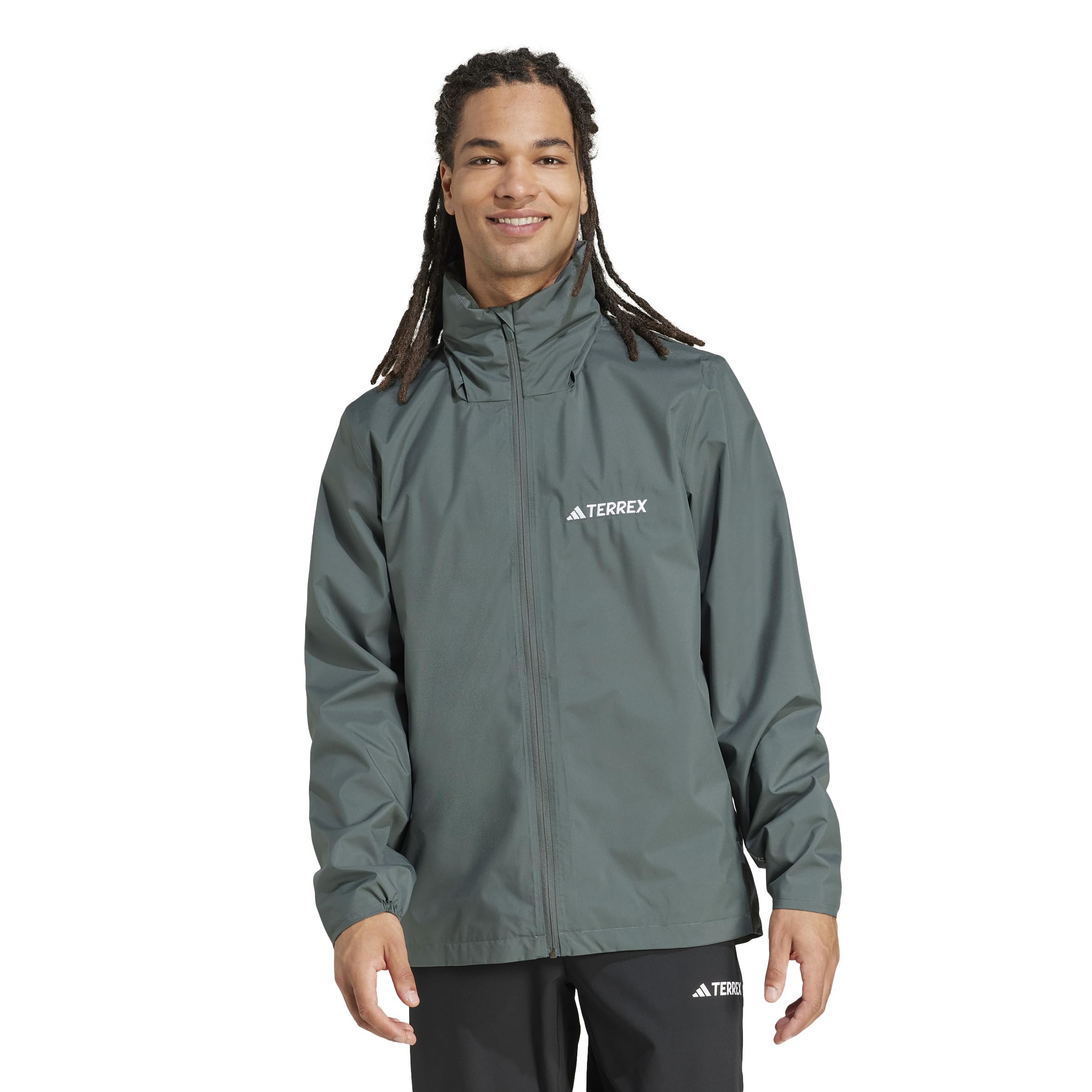 Adidas Hardshell MT Essentials 2L R Jacket JXW84 Legend Ivy Size L Men s (JM8693)