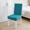 Aksamitny Pokrowiec na Krzesło do Jadalni Rozciągliwy Pokrowiec na Krzesło Parson Zdejmowany Zmywalny Ochraniacz na Siedzisko na Wesele Imprezę Domowy Restauracja Hotel Bankiet