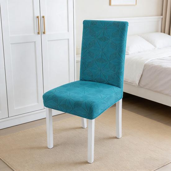 Aksamitny Pokrowiec na Krzesło do Jadalni Rozciągliwy Pokrowiec na Krzesło Parson Zdejmowany Zmywalny Ochraniacz na Siedzisko na Wesele Imprezę Domowy Restauracja Hotel Bankiet