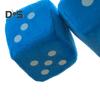 Plush Dice Pendant with Lanyard Vintage Charm Car Hanging Ornament Stress Relief Toy for Car Interior Rearview Mirror Decoration