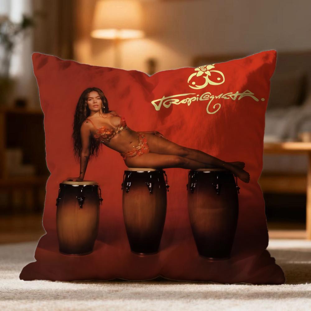 Hot KKAROL Ged Cushion Cover Soft Washable Pillow Case Multi-Scene for Couch Bed Travel Office Use