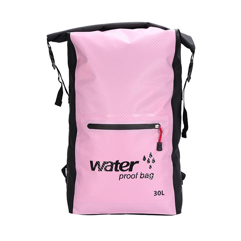 Waterproof Outdoor Drifting & Canyoning Backpack - Double Shoulder Barrel Bag for Beach & Storage.
