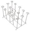 Fryer Skewer Stand Stainless Steel Vertical Grill Rack with Skewers Heat Resistant Kitchen Fryer Skewer Rack Square