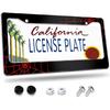 License Plate Frame,Floral Retro Daisys License Plate Frames Decorative Car Tag Frames Aluminum Metal License Plate Holder For US Canada Standard