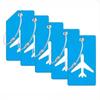 1Pc Soft Silicone Luggage Tag 7 Optional Colors Boarding Pass Baggage Name Label For Women Men Travel Use