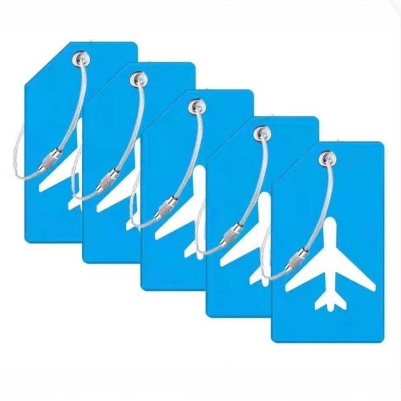 1Pc Soft Silicone Luggage Tag 7 Optional Colors Boarding Pass Baggage Name Label For Women Men Travel Use