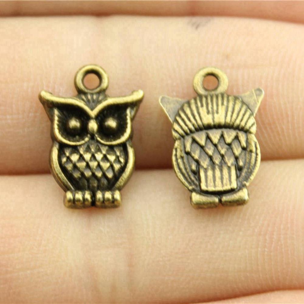 

Подвеска в виде совы, Женские украшения, Этнические материалы A16-10pcs-16x12mm