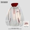 MARK FAIRWHALE American Style Color-Block Hooded Pullover Sweatshirt