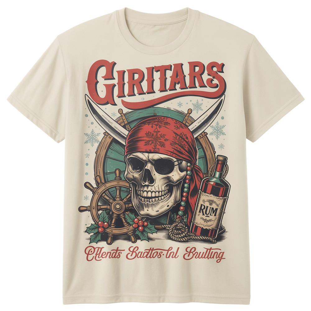 

Skull amp; Cutlass Christmas Voyage of the Jolly Buccaneer Unisex T-Shirt XL