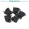 ACROPIX Motorcycle Scooter Disc Brake Control Switch Universal 2 Pin Square Black 5pcs