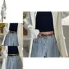 Chic Heart Hole Belt For Students Versatile Pu Material Adjustable Stylish Design