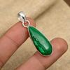 Fantastic Malachite Gemstone Handmade Jewelry 925 Sterling Silver Pendant For Wedding Gift