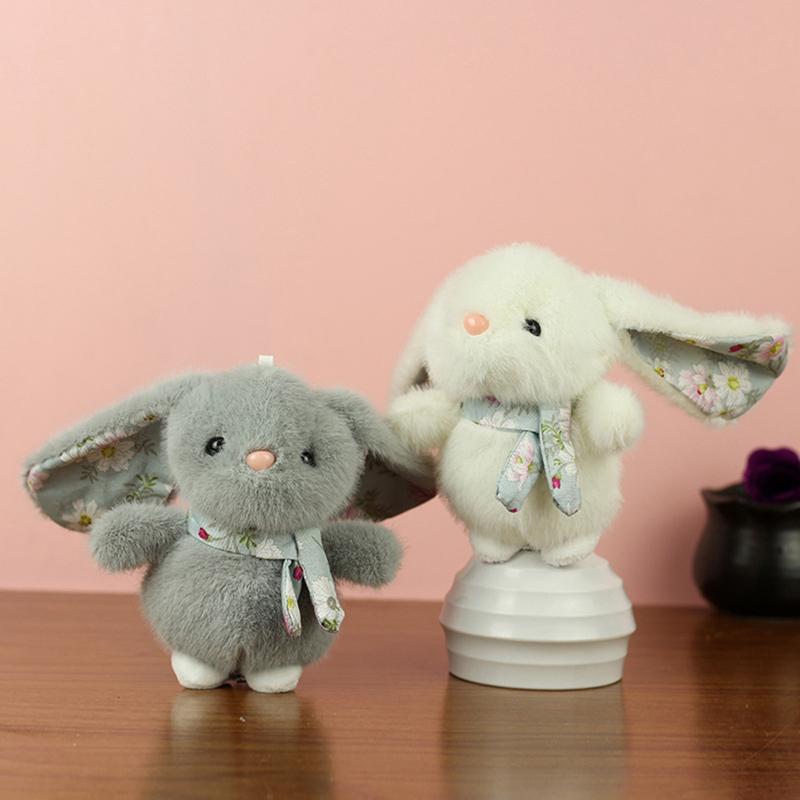 Charming Rural Bunny Soft Toy, Kids' Sleeping Partner, Cartoon Imagery, Ideal Childhood Gift