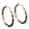 Classic cold wind board bamboo earrings punk street dance nightclub retro gold earrings factory
