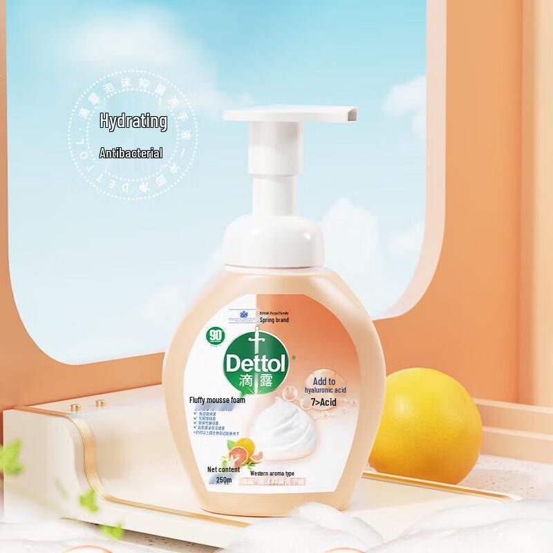 

Dettol Antibacterial Foaming Hand Wash with Hyaluronic Acid, Grapefruit