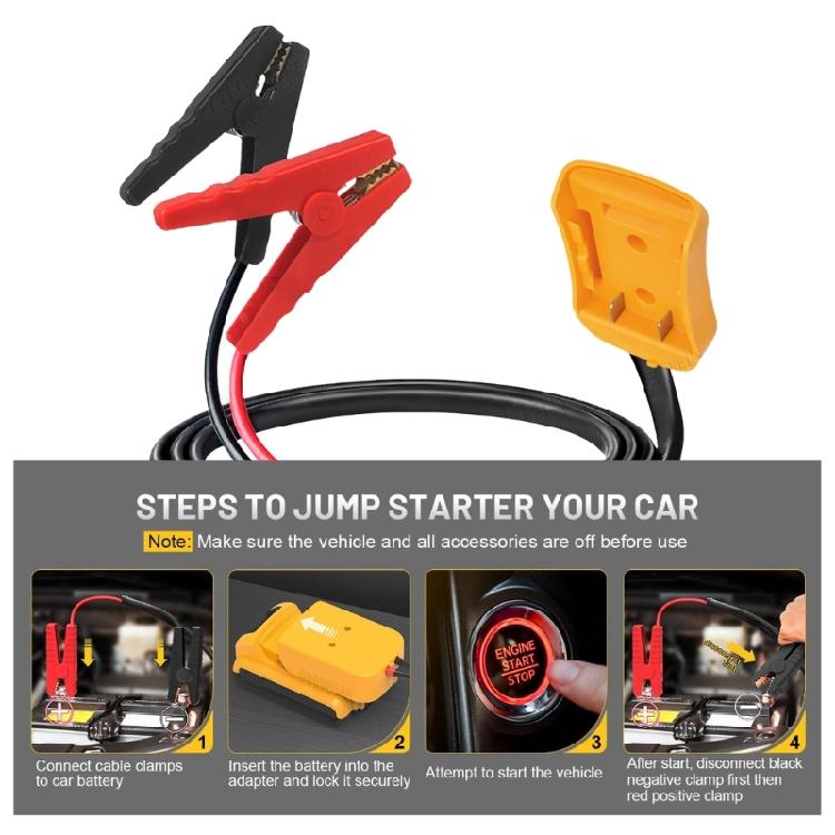 Battery Clamps Safe & Stable Jump Starter Cables Safety Protections Mechanism for Secure & Efficient Current Transfer