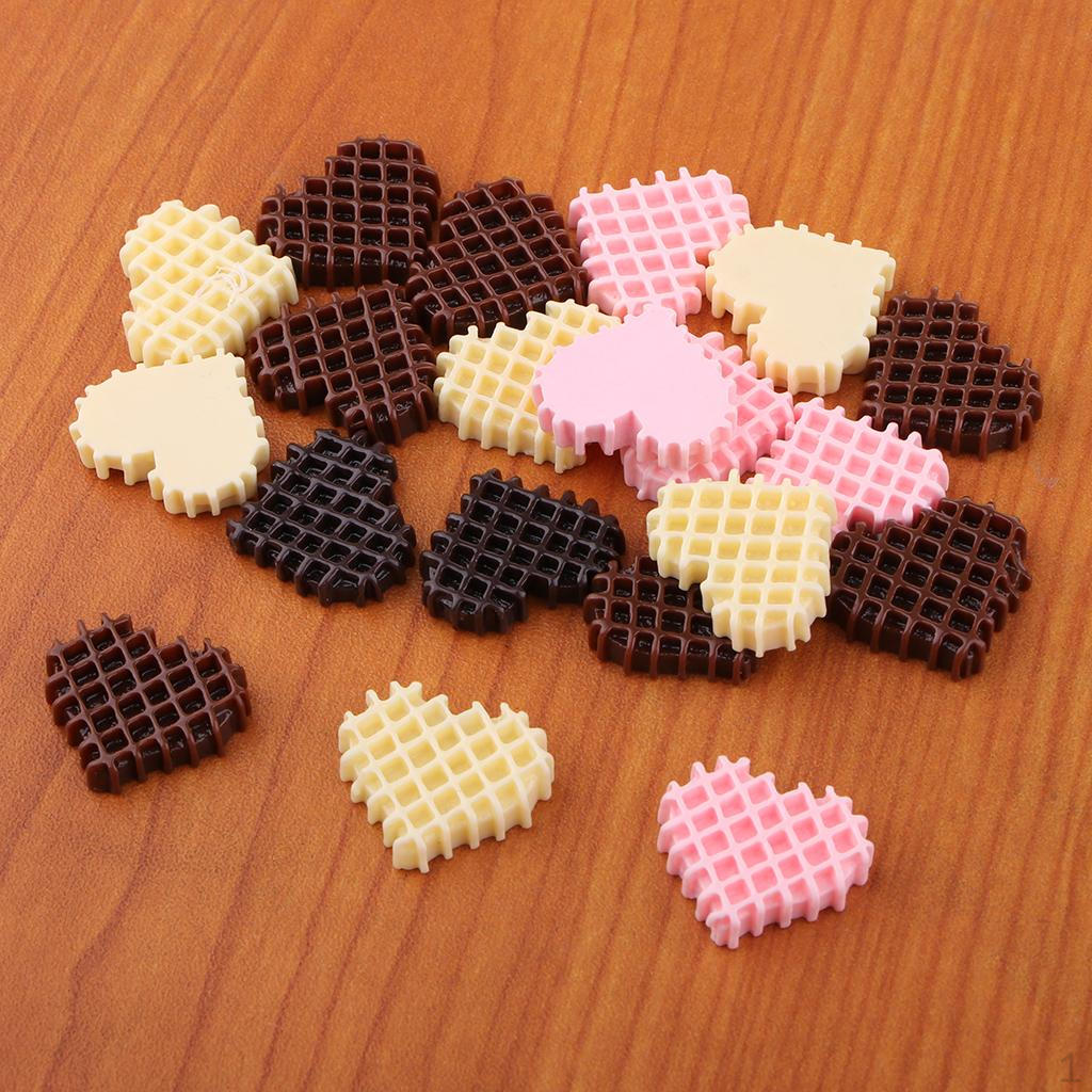 

20 шт., аксессуары для украшения из смолы с плоской задней частью в форме сердца