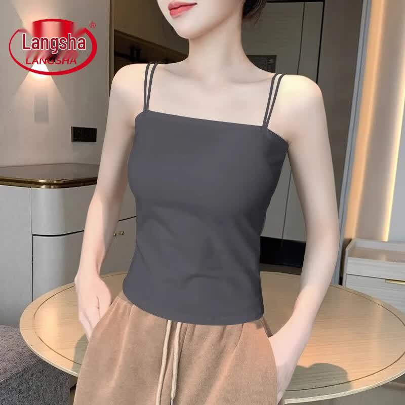 Langsha Women s Backless Camisole Tank Top S