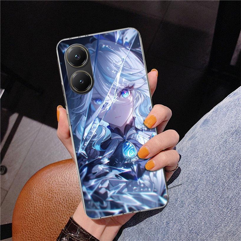 Genshin Impact Furina Phnoe Case for Xiaomi Poco X5 X6 X7 Pro X4 Gt F7 Ultra M8 M7 Redmi 15C 15 13C 13 12C 12 Unique Cover Coque