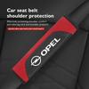 Leather Car Safety Seat Belt Strap Shoulder Pad Accessories For Opel Insignia Astra G J F K Vectra C H Corsa C B D Omega