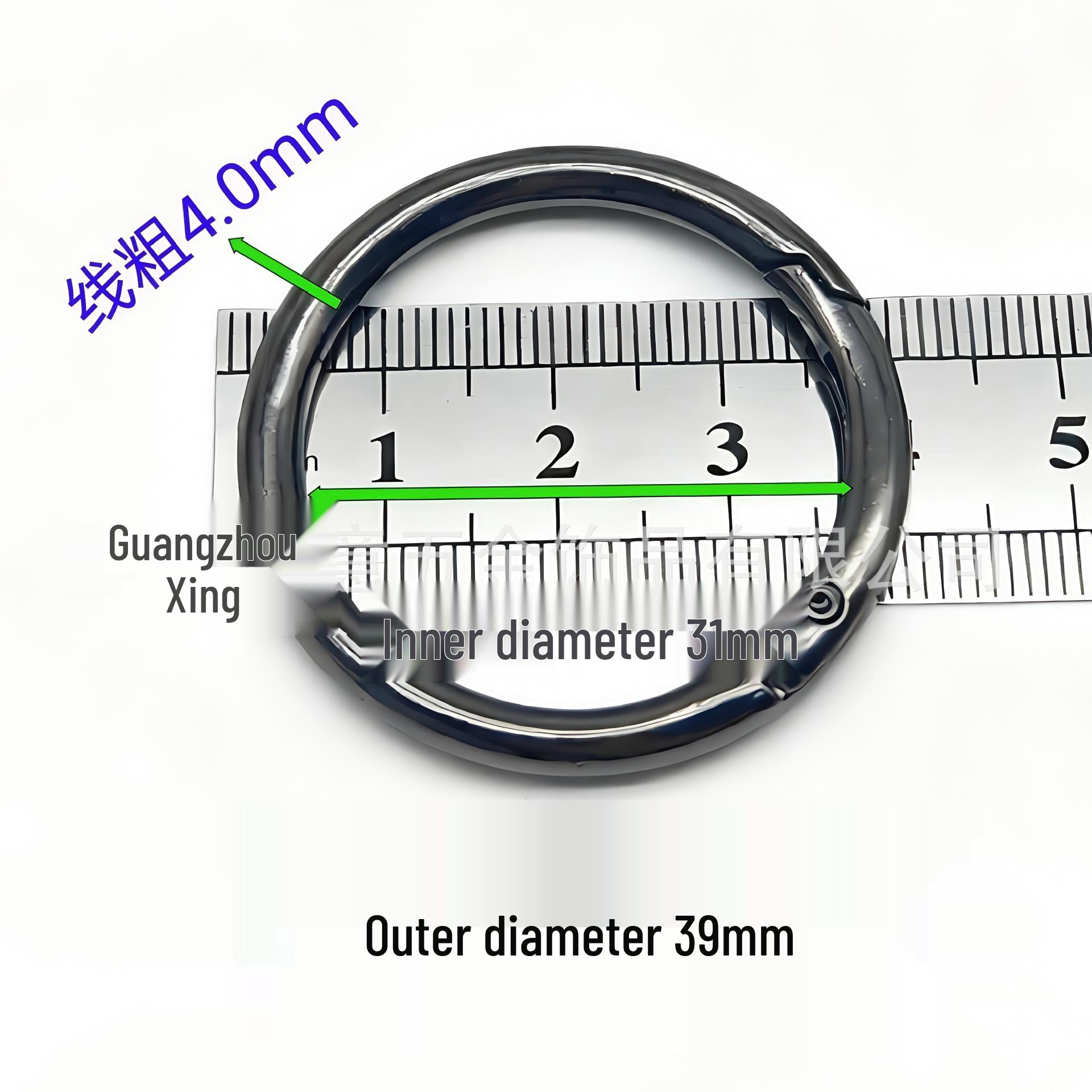 

Брелок-кільце пружинне зі сплаву цинку з круглою металевою пряжкою