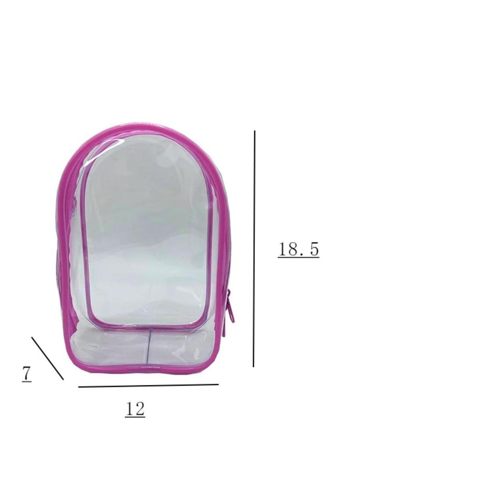 18.5cm Cotton Doll Pull Figure Blind Box Stroller Bag - Dustproof, Thickened, Clear PVC Hanging Doll Bag