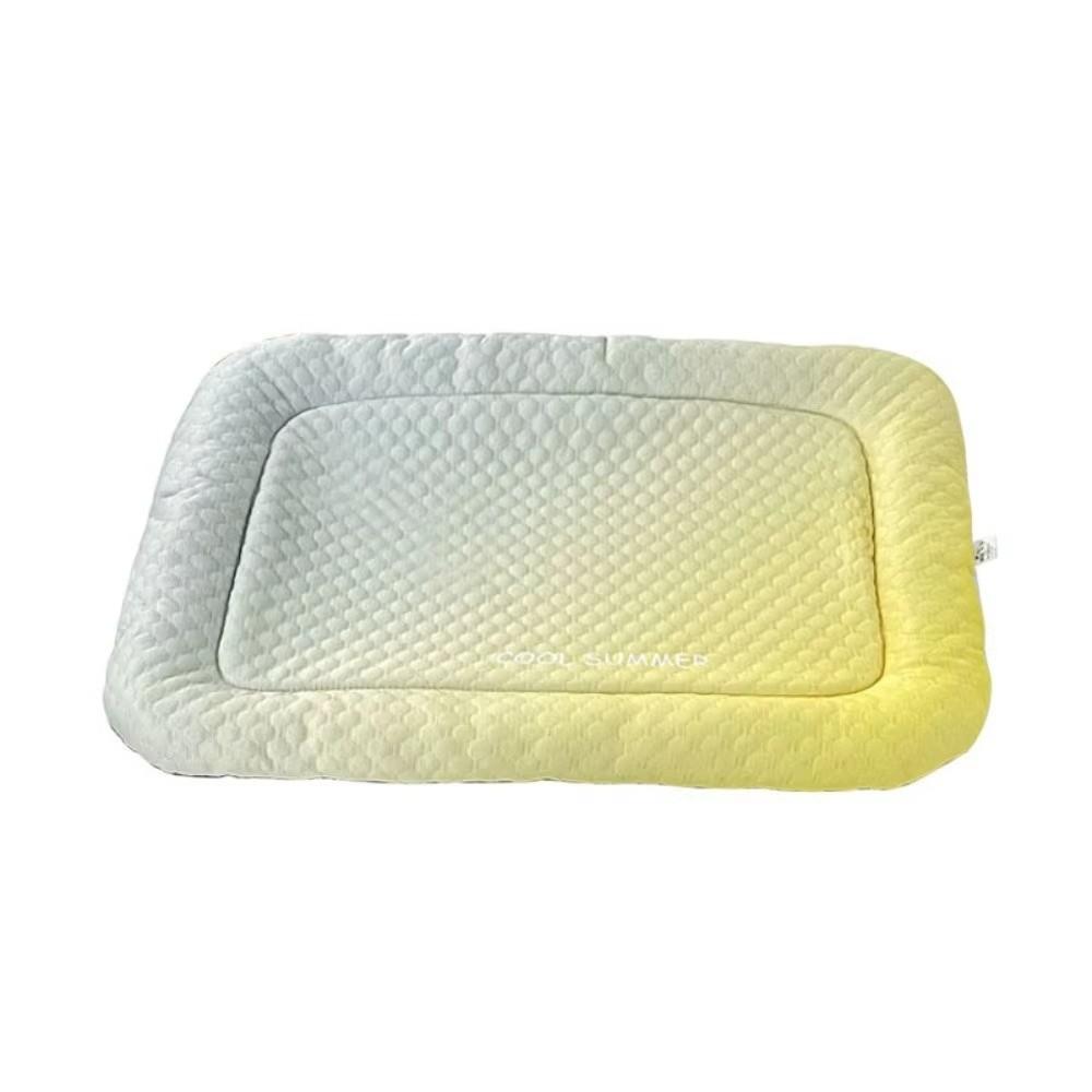 Ice Silk Dog Cooling Bed Ergonomic Oval Shape Cooling Pet Bed  for Dogs and Cats