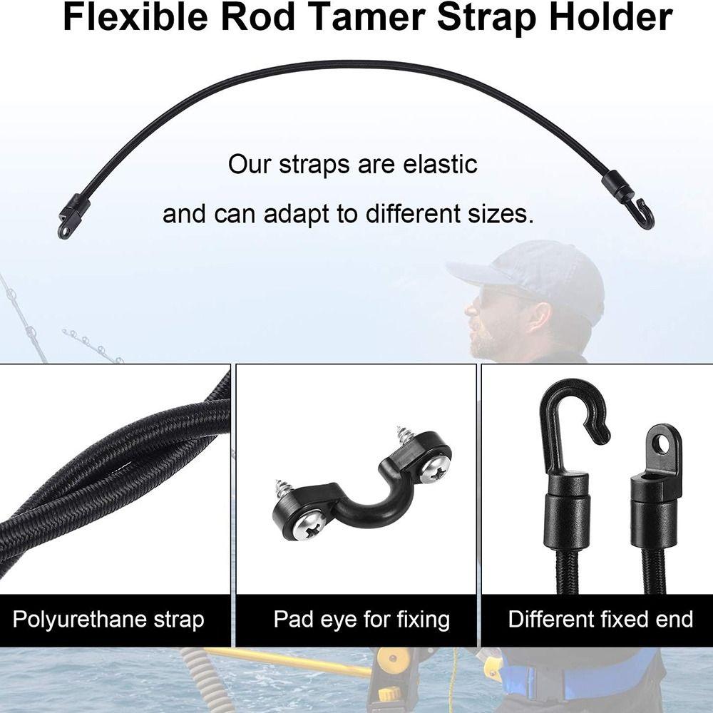 

Universal Boat Rod Straps Elastic Rod Tamer Accessories Fishing Rod Tie Downs