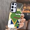 Funny Sad Forg P-Pepe Meme Soft Phone Case for Samsung A17 A16 A15 A14 A13 A57 A56 A55 A54 A53 A37 A36 A35 A34 A33 A26 A25 A24 A