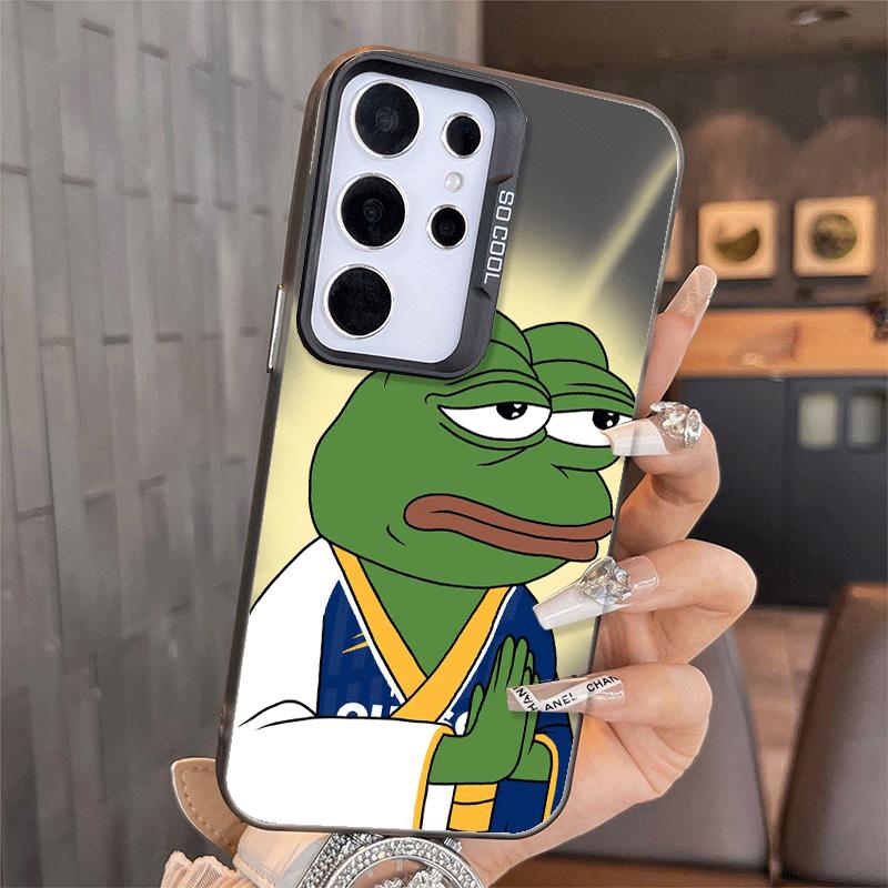 Funny Sad Forg P-Pepe Meme Soft Phone Case for Samsung A17 A16 A15 A14 A13 A57 A56 A55 A54 A53 A37 A36 A35 A34 A33 A26 A25 A24 A
