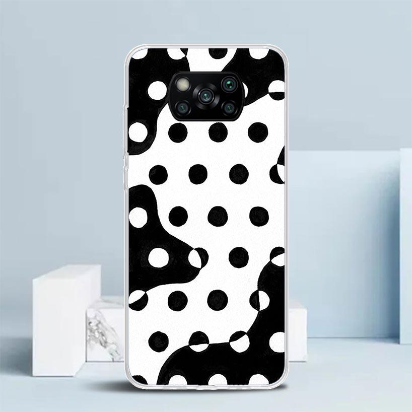 Punkte Muster Kunst Handyhülle Für Xiaomi Poco F7 Ultra X5 X6 X7 Pro M7 Redmi 15C 15 13C 13 12C 12 10C 10 10A 9 9C 9A 9T Hülle Poco X