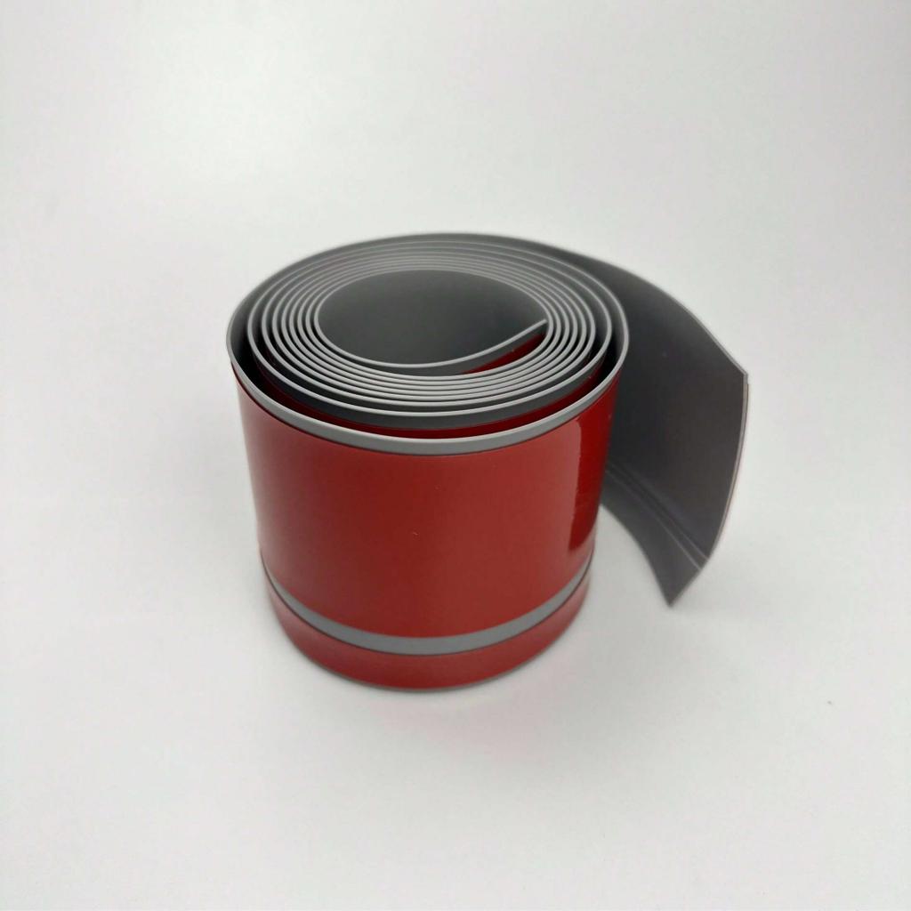 1pc 1m/2mx8cm Flexible Baseboard Made Of Soft PVC Kickboard Line, Floor Skirting Line, Waterproof Self-adhesive Vinyl Wall
