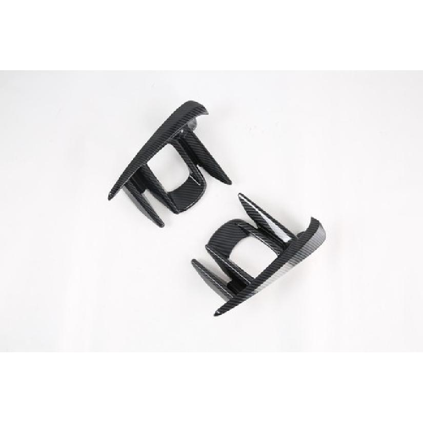 Carbon Fiber Front Fog Light Lamp Lid Cover Trim For 2018- Toyota Sienna 2P