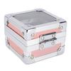 25 Holes Aluminum Alloy Nail Drill Bit Case with Foam Insert Transparent   Cover Manicure Nail Drill Bit Holder