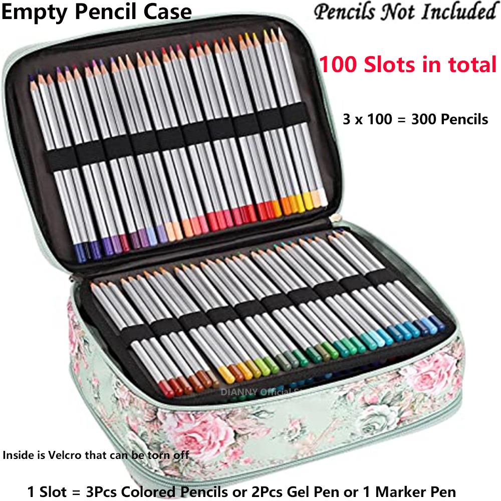 School Pencil Case Supplies 300 Slots Pencilcase Stationery Organizer Acsesories Large Capacity Pen Box Kit Aesthetic Bag Pouch