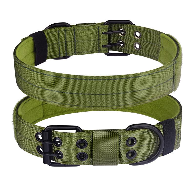 Pet tactical collar Doberman horse dog German shepherd special ring, large dog collar neck ring, strong and does not restrain the neck