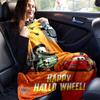 1pc,Disney Pixar Cars Happy HalloWheel! Halloween Towel Coverlet Blanket Perfect for Home Decor, Couch Throw, Outdoors, Travel