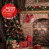 Christmas Wooden Hanging Welcome Sign - Dual-Use Decoration for Shop or Home