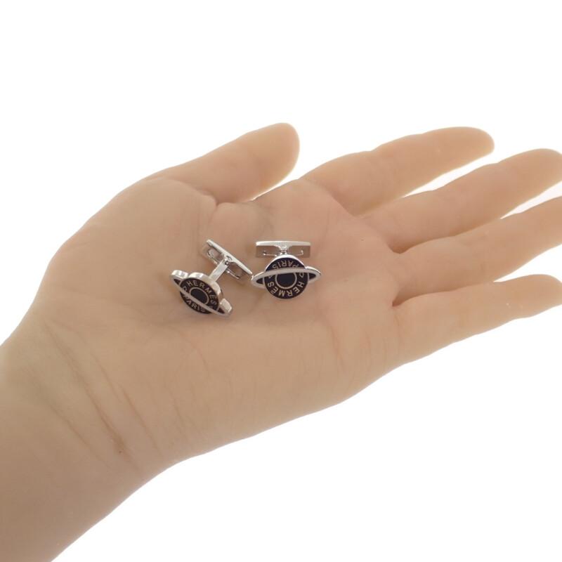 HERMES   Cuffs Silver/black Metal Mens