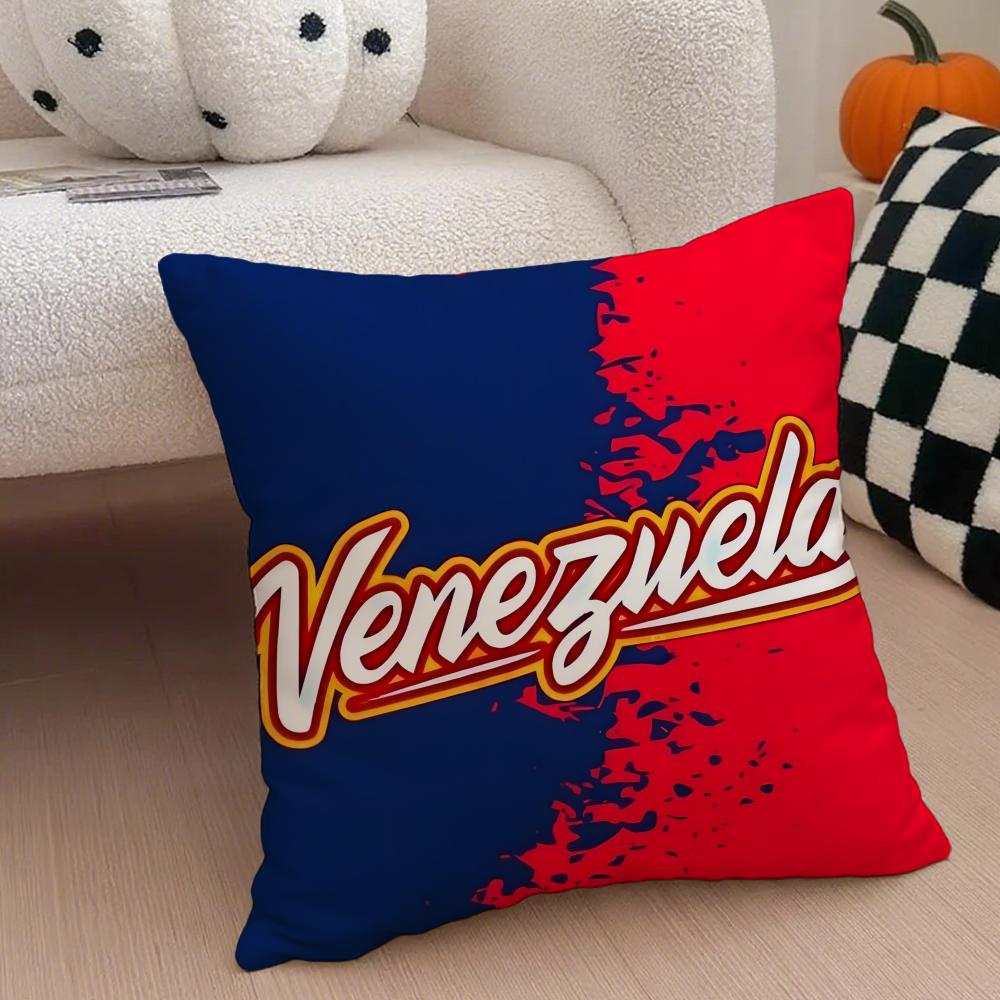 Simple fashion flag style VVenezuelas Cushion Cover Linen Pillow Case Soft Breathable Protective Couch Room Decoration