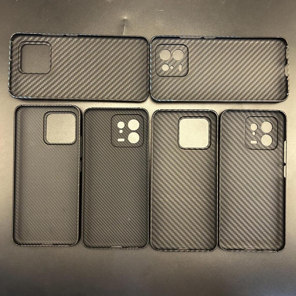 Compatible Xiaomi 13 Pro Kevlar Case: Aramid Fiber & Carbon Fiber, Lightweight, Drop-Resistant Protective Cover.